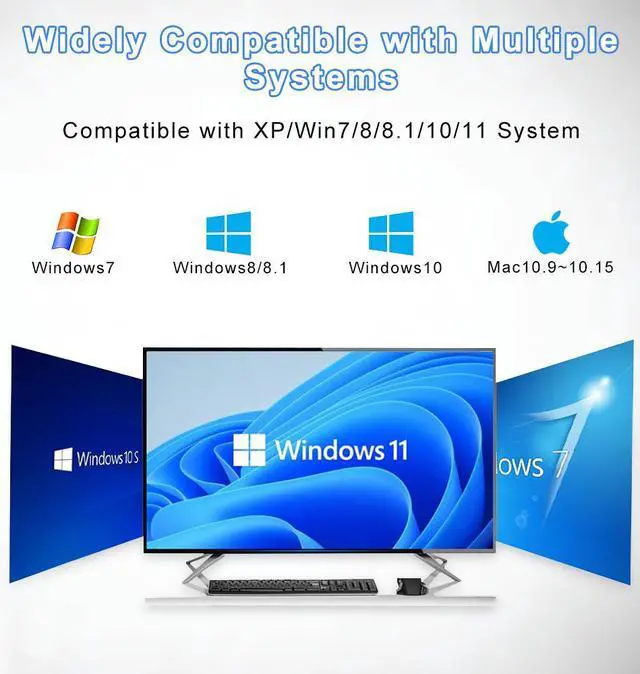 Alt view image 6 of 7 - Free Driver USB Wifi Adapter 600Mbps 2.4/5.8GHz Dual Band USB Ethernet PC Wireless Network Card Lan Wifi Dongle Receiver