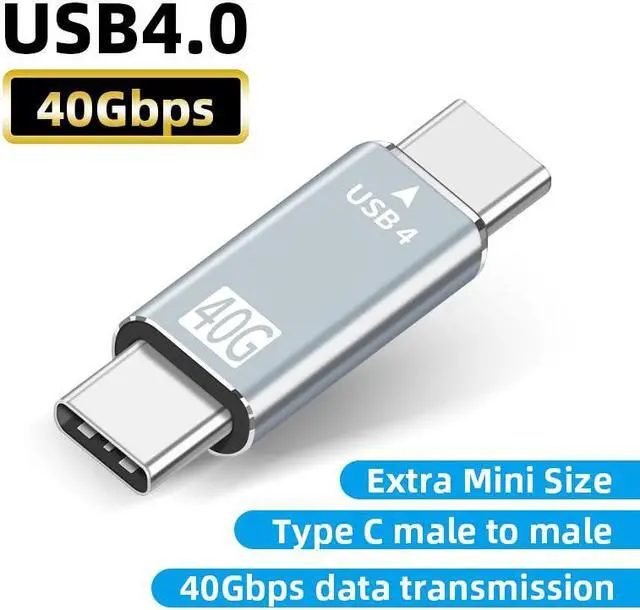 Alt view image 2 of 7 - USB C to Type C USB 4 40Gbps Thunderbolt 3 Data Sync Converter Adapter USB 4 Extension Cable for Macbook Pro Air Dell Laptop 8iop