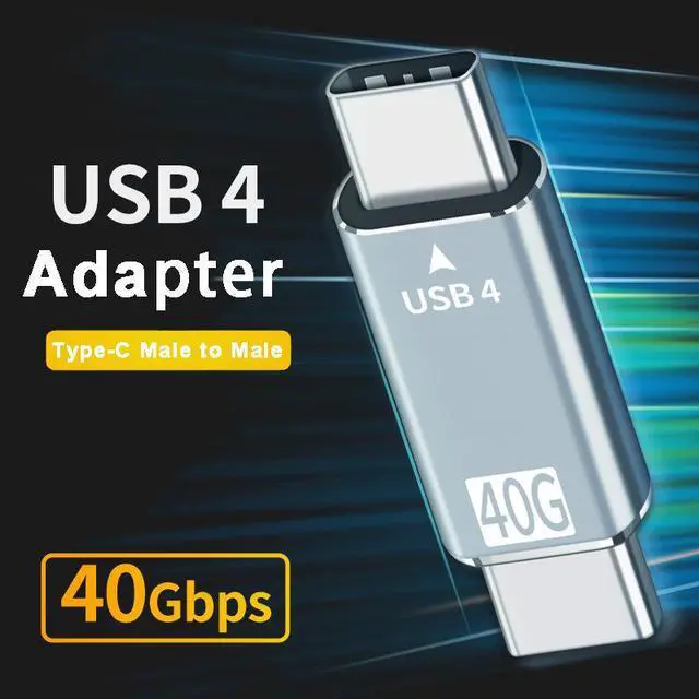 Alt view image 3 of 7 - USB C to Type C USB 4 40Gbps Thunderbolt 3 Data Sync Converter Adapter USB 4 Extension Cable for Macbook Pro Air Dell Laptop 8iop