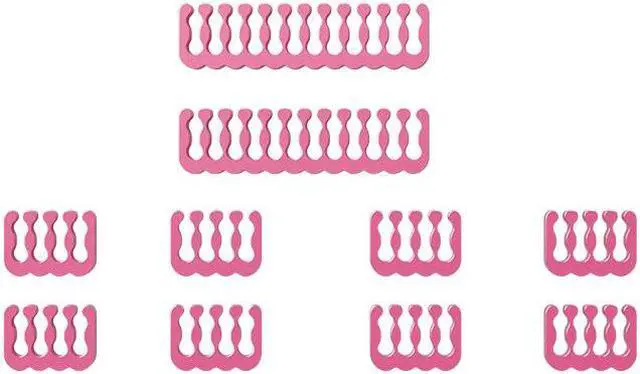 Main image of 10 Pieces Set Cable Comb 24pin x2 , 8pin x8 for 3.0-3.6 mm Cable Wire Clip Computer Extension Cord Organizer 6+2/8/24 Pin Computer Cable Manager- Pink