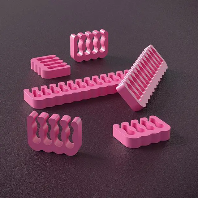 Alt view image 6 of 7 - 10 Pieces Set Cable Comb 24pin x2 , 8pin x8 for 3.0-3.6 mm Cable Wire Clip Computer Extension Cord Organizer 6+2/8/24 Pin Computer Cable Manager- Pink