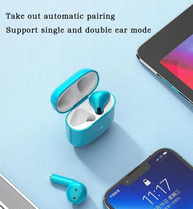 Alt view image 7 of 7 - Wireless Bluetooth Headset Sports Earbuds Earphones Bluetooth 5.3 Wireless Headphones with Mic Touch Control