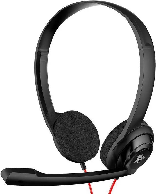 Alt view image 2 of 7 - 3.5mm + USB Wired Headset with Noise Cancelling Microphone Headphone for PS5 Laptop Computer, On-Ear Wired Office Call Center Headset