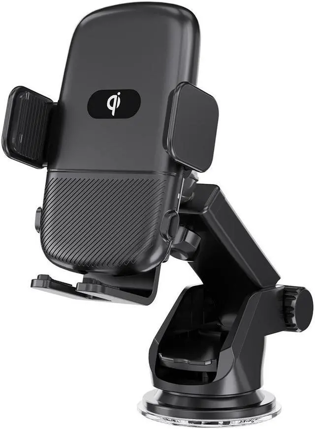Alt view image 2 of 7 - 15W Fast Wireless Charging Dual Coil Car Charger Car Air Vent Clip Charger FOD Sensor for Samsung Z Flip 3 Foldable Phone iPhone