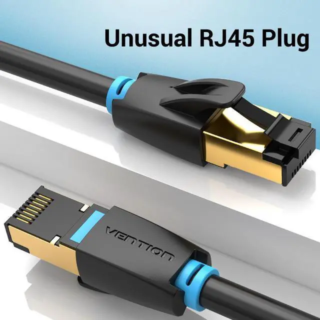 Alt view image 2 of 7 - 2m/6.56 Cat8 Ethernet Extension Cable SFTP 40Gbps RJ45 Extender Patch Cord Adapter for Router Modem PC Cat 8 Ethernet Cable