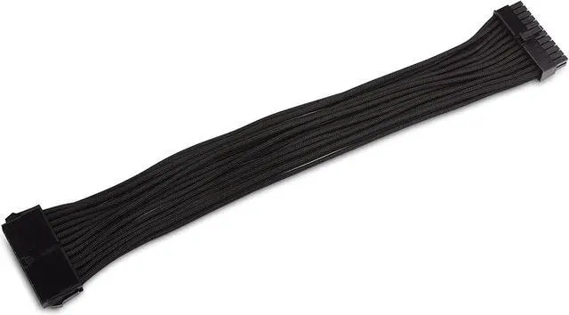 Alt view image 6 of 6 - 12 Inches ATX 24 Pin Motherboard Cable ATX to Motherboard Extension Cable Extend ATX 24-Pin Power Supply Cable