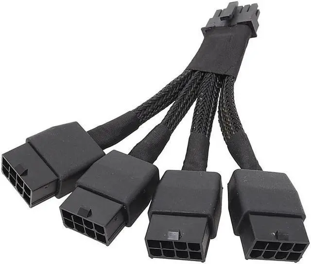 Alt view image 2 of 6 - 5.0 Series 4x8 Pin to 16Pin 12+4Pin 4x8pin PCIE Video Graphics Card Power Supply Adapter Cable RTX4090 RTX4080 12VHPWR to 4x8pin