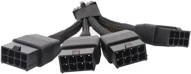 Alt view image 5 of 6 - 5.0 Series 4x8 Pin to 16Pin 12+4Pin 4x8pin PCIE Video Graphics Card Power Supply Adapter Cable RTX4090 RTX4080 12VHPWR to 4x8pin