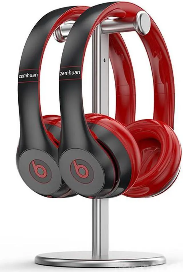 Alt view image 4 of 7 - Aluminum Alloy Gaming Headset Stand All Metal Headphone Support Dual Brace Over Ear Headset Bracket Rack