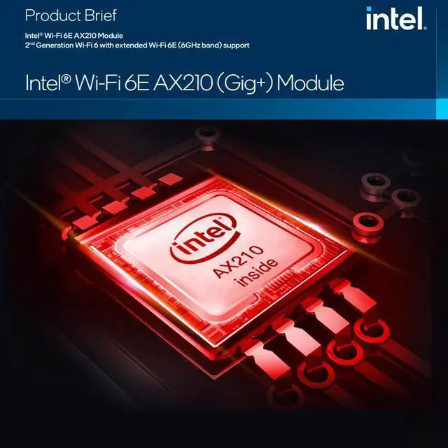Alt view image 2 of 3 - WiFi 6 PCI Express Network Card 5374Mbps Tri Band WiFi 6e Blutetooth 5.2 PCI-E Wi-Fi Card PCIE Intel AX210 802.11AX Wireless WiFi Adapter Only for Win10/11 64bit (without Cooling Version)