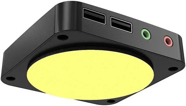 Alt view image 2 of 7 - Desktop Computer Switch Button Extension Cord with Dual USB Audio Desktop Host External On/Off Start / Reset /Audio Button Paste Type Computer Switch