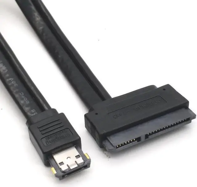 Alt view image 3 of 5 - 1Pc Power Esata USB 2.0 5V 12V Combo to 2.5'' 3.5'' 22Pin Sata HDD Adapter Cable