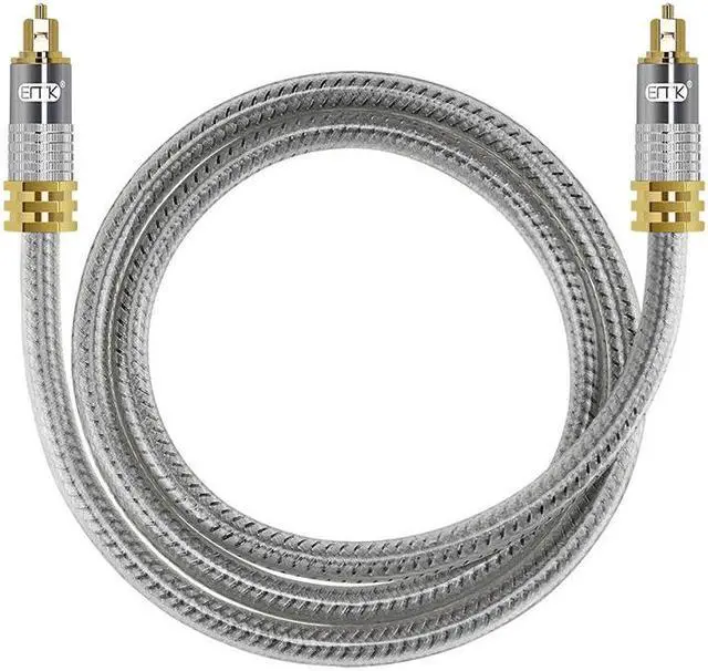 Alt view image 2 of 5 - Spdif Optical Cable OD 8.0 mm Gold Connector Digital Fiber Optical Toslink Audio Cable