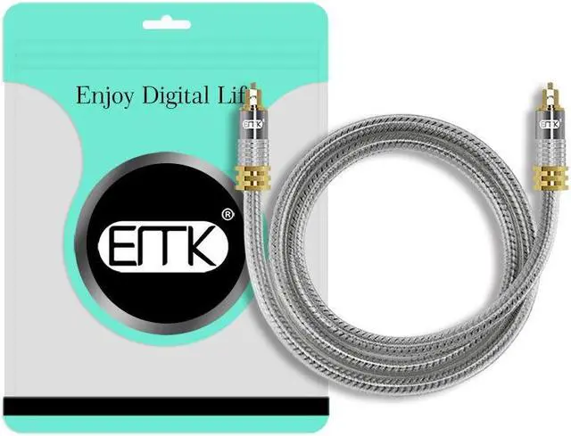 Alt view image 5 of 5 - Spdif Optical Cable OD 8.0 mm Gold Connector Digital Fiber Optical Toslink Audio Cable