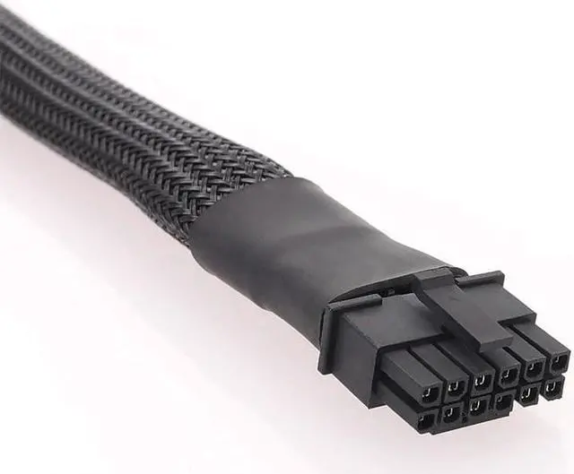 Alt view image 4 of 5 - 15cm/5.9inch PCI-E 5.0 12VHPWR 16Pin connector Female to 16(12+4)Pin Male Extension Cable for GPU 3090Ti & RTX4080/4090 Series Straight