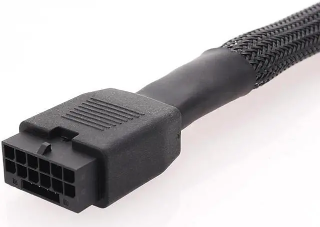 Alt view image 5 of 5 - 15cm/5.9inch PCI-E 5.0 12VHPWR 16Pin connector Female to 16(12+4)Pin Male Extension Cable for GPU 3090Ti & RTX4080/4090 Series Straight