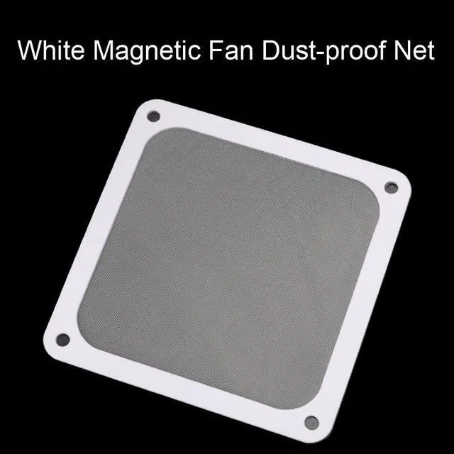 Alt view image 2 of 3 - Magnetic Frame Mesh Dust Filter PC Cooler Fan Filter with Magnet Dustproof Computer Case Cover Net - 120mm White