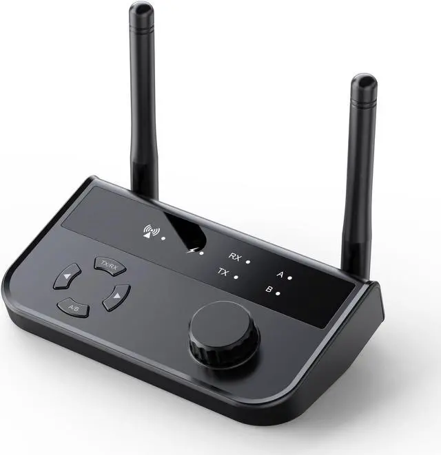Main image of Multipoint Bluetooth 5.3 Audio Transmitter Receiver 3.5mm AUX 2 RCA Stereo Music Wireless Adapter for Car TV PC Speakers