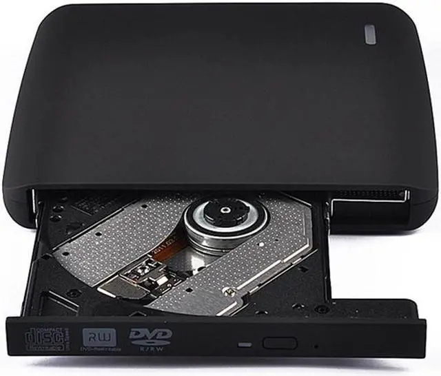 Alt view image 3 of 7 - Frosted External CD DVD Burner , USB 2.0 External Optical Drive , CD-ROM DVD-ROM Player for Laptop PC