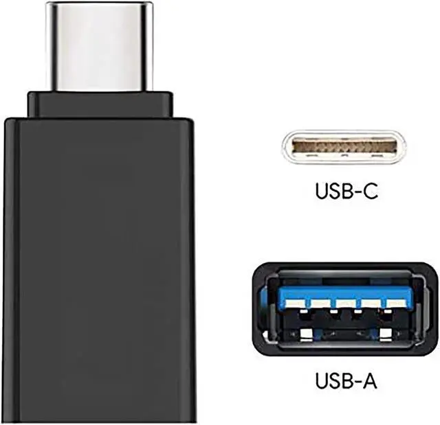 Alt view image 7 of 7 - USB C Adapter, [2 Pack] USB C to USB 3.0 Adapter Compatible with MacBook Pro 2017/2016 , Google Chromebook Pixelbook , Samsung Galaxy S9 S8 S8+ Note8, Google Pixel 2/2XL - Black