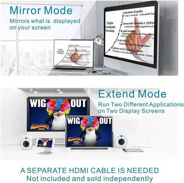 Alt view image 5 of 7 - Mini DisplayPort (Mini DP) to HDMI Converter, Maximum Resolution 4K/60Hz with 24k Gold-Plated Contacts - Compatible with iMac, MacBook, etc