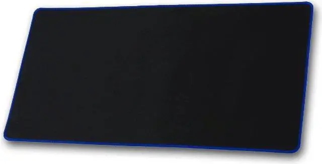Alt view image 3 of 7 - Gaming Mouse Pad Large Size (600x300x2mm) Extended Mouse Mat Water-Resistant Mouse Pads with Non-Slip Rubber Base for Keyboard and Mouse, Black+Blue Edge