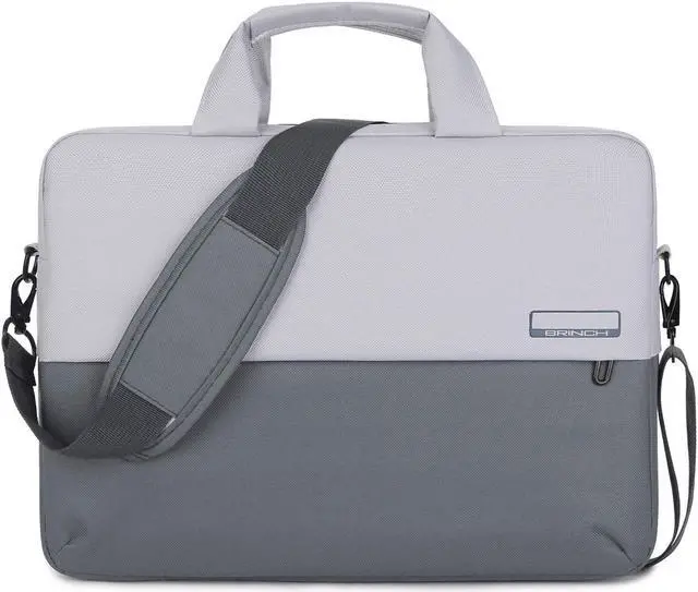 Main image of BRINCH Laptop Shoulder Bag Compatible 12-13.3 Inch MacBook Pro, Ultrabook Netbook Tablet, Protective Briefcase Carrying Handbag Sleeve Case Cover, Gray