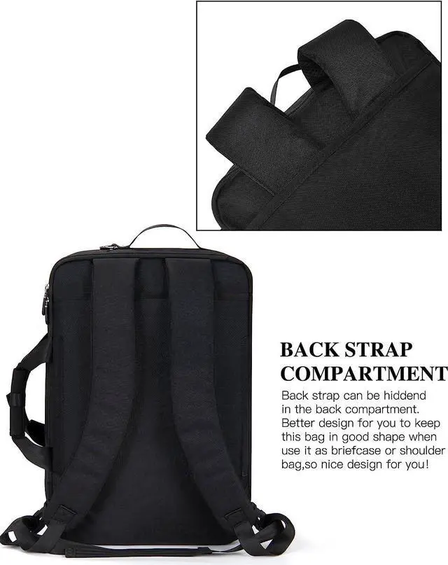 Alt view image 5 of 7 - 3 in 1 Large Travel Backpack Women, Carry On Backpack,Hiking Backpack Waterproof Outdoor Sports Rucksack Casual Daypack Fit 17.3 Inch Laptop with 2 Packing Cubes