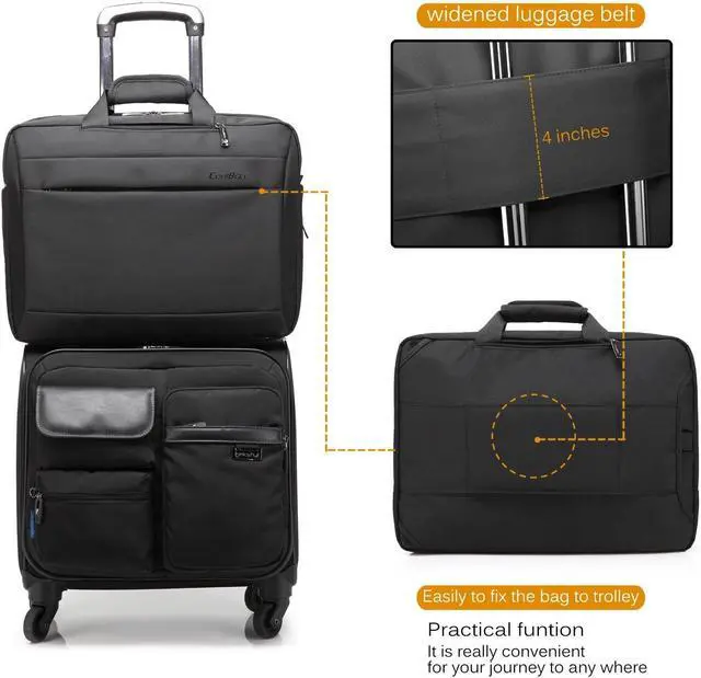 Alt view image 5 of 7 - CoolBELL Convertible 15.6 Inch Laptop Backpack 3 in 1 Travel Busniess Multi-functional Shoulder Briefcase Water Repellent College School Computer Bag, CB-5501 Black