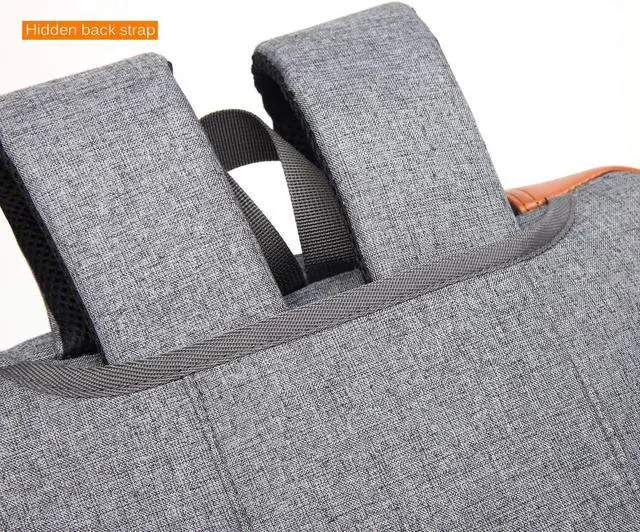 Alt view image 6 of 7 - 17.3-inch Convertible Gaming Laptop Backpack Computer Bag Fits 17.3 Inch Laptops, College Business Travel Bag Rucksack, (CB-5506 Gray)