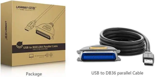 Alt view image 7 of 7 - USB to Parallel Printer Adapter Cable for 36 Pin IEEE 1284 Printer Connect PC, Supports Windows 10 8 7 XP Mac for Printer, Inkjet, Laser etc- (1Meter/3 Ft)