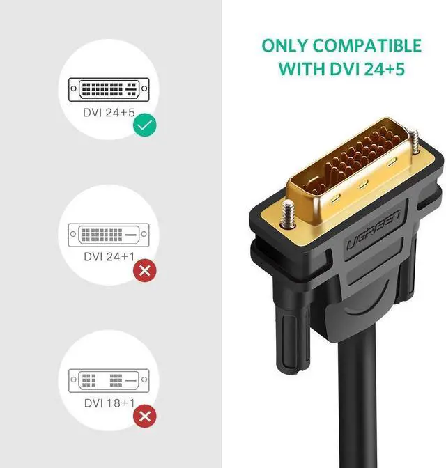 Alt view image 3 of 7 - DVI 24+5 (DVI-I) Male to VGA Male Cable Support 1080P Full HD from Laptop, PC Host, Graphics Card to Monitor display or projector - 6FT