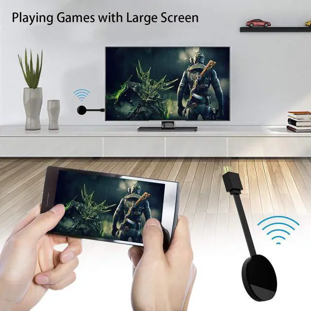 Alt view image 6 of 7 - Wi-Fi Display Dongle for TV, High Speed HDMI Miracast Dongle Compatible for Android Smartphone Tablet Apple iPhone iPad,1080P Wireless HDMI Dongle
