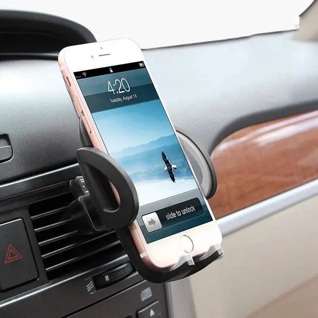 Alt view image 6 of 7 - Universal Car Mount / Phone Holder, Attached on Vents, Compatible with iPhone 5/5S/6/6S/7/8/X, Samsung Galaxy S5,S6,S7,S8, and other phones