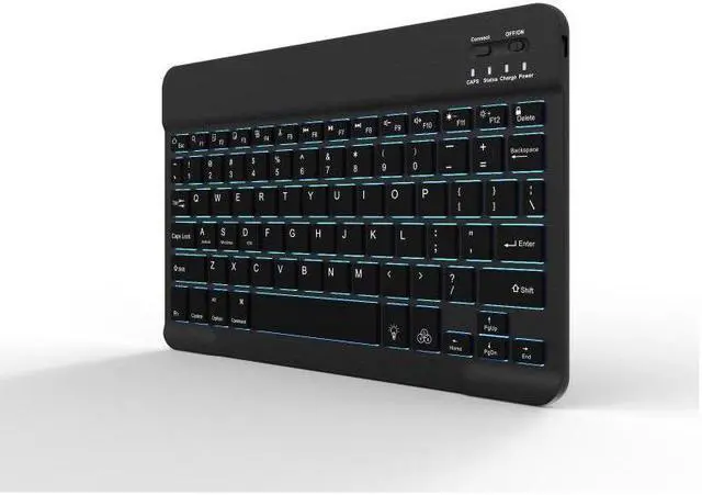 Alt view image 2 of 7 - Wireless Bluetooth Keyboard Compatible with 2019/2018 iPad Pro 11/12.9/10.5, iPad Air, iPad Mini, iPhone and Other Bluetooth Devices, Compatible iPad Pro Mini Air iPhone, Android-Black