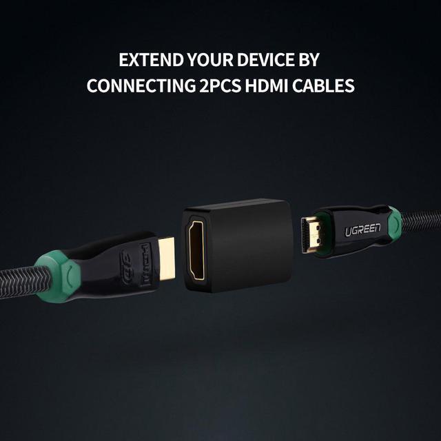 Alt view image 6 of 7 - HDMI Extender Female to Female Connector 4K HDMI Extension Converter Adapter Coupler for PS4 HDMI Cable HDMI Extender