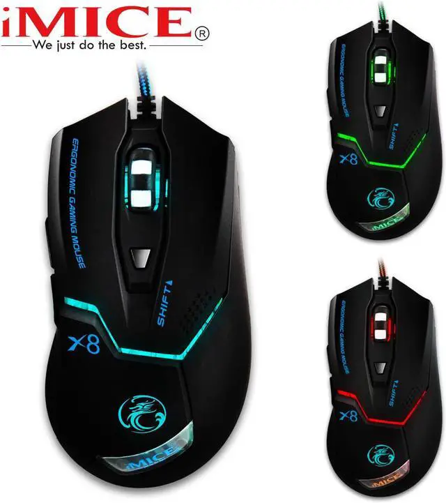 Main image of Wired Gaming mouse Professional Game Mouse 3200dpi USB Optical 6 Buttons eokCXOY