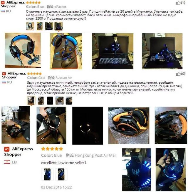 Alt view image 5 of 7 - KOTION EACH Over-ear 3.5mm Stretchable Band Gaming Headphone with Mic for PC Game (Black+Orange)