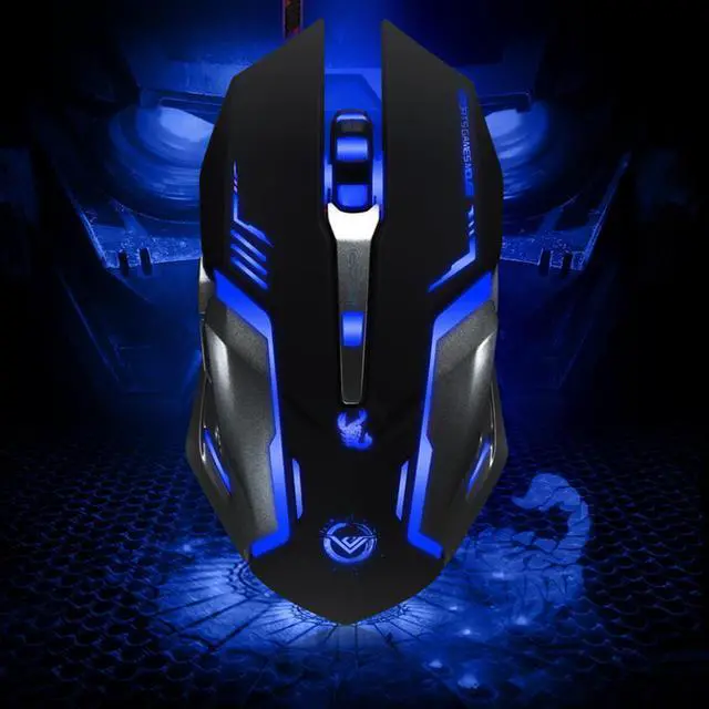 Alt view image 4 of 7 - Gaming Mouse for PC Games Mouse LED Backlit Wired Gaming Mouse 3200 DPI High-Precision Laser Computer Gaming Mouse with 6 Programmable Buttons (Black)
