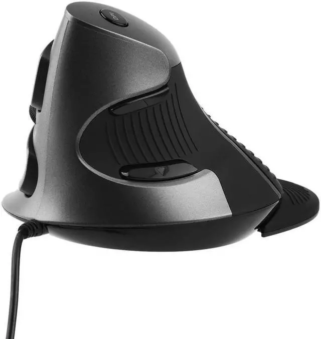 Alt view image 3 of 7 - DELUX 1200 DPI Plug & play 6 Key Human Engineering USB Delux Wired M618 Laser Ergonomic Vertical Mouse For PC Computer Laptop Ship from US about 2-7 days