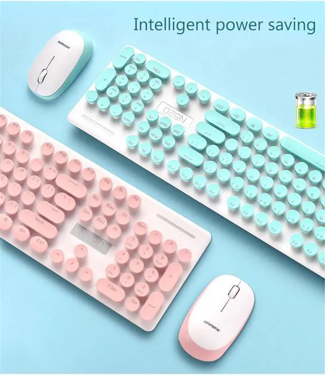 Alt view image 7 of 7 - N520 silent Wireless Keyboard and Mouse Combo,Full Size Quiet US Layout Slim Travel Compact Compatible with iMac MacBook PC Laptop Tablet Notebook Windows10 (Black)
