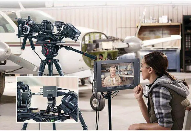 Alt view image 2 of 7 - 1080P SDI to HDMI, 3G-SDI/HD-SDI/SD-SDI to HDMI Converter Adapter,SDI in HDMI Out, SDI in SDI Out Loopout 1080P @60Hz Video Audio Splitter, Auto Format Detection and Stereo Audio De-embedder eokCXOY