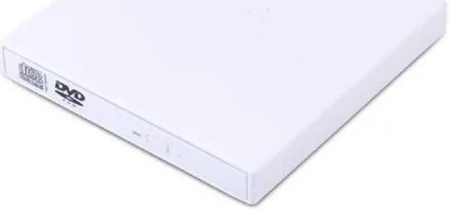 Alt view image 2 of 7 - External CD DVD Drive USB2.0 Portable CD DVD +/-RW Drive Slim DVD/CD Rom Rewriter Burner Writer, High Speed Data Transfer for Laptop/Macbook/Desktop /Windows(White)