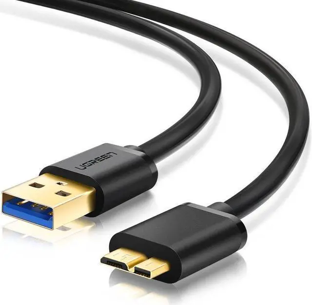 Main image of USB 3.0 A Male to Micro B External Hard Drive Cable for WD My Passport and Elements Portable External Hard Drive, Toshiba, Seagate External Hard Drive, Samsung (1.5ft, 0.5maters)