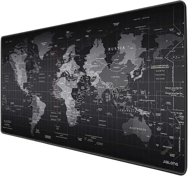 Alt view image 3 of 7 - Large Gaming Mouse Map Pad,with Non-Slip Base,Waterproof and Foldable Pad,Extended XXL Size,Desktop Pad Suitable for Gamers,Suitable for Desktop,Office and Home,Black (90*40cm)