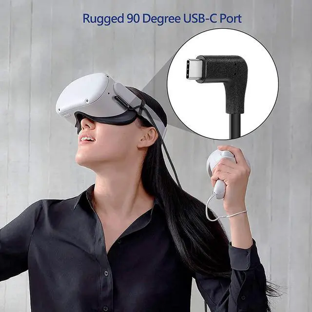 Alt view image 4 of 7 - for Oculus Quest 2 Link Cable, USB 3.0 USB A to C Cable 16ft/5M, USB 3.2 Gen 1 USB C Cable, High Speed Data Transfer & 3A Fast Charging, Link Cable Compatible with Oculus Quest 2 VR Headset Gaming PC