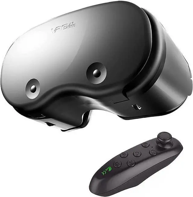 Main image of VR Glasses, VR Headset Compatible with i-Phone & Android - Universal Virtual Reality Goggles for Kids & Adults - Your Best Mobile Games Movies, 2K Anti-Blue Lenses, Adjustable Pupil & Object Distance