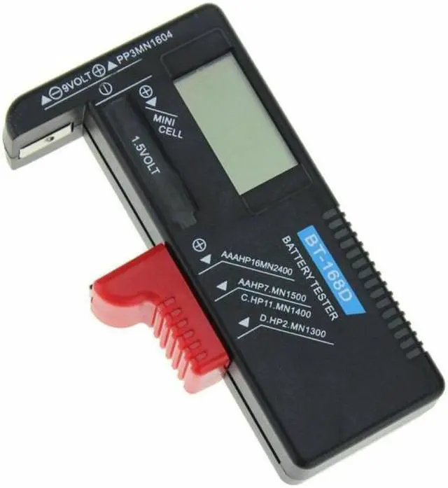Alt view image 2 of 7 - LCD Digital Battery Tester Checker BT-168D For AA AAA C D 9V 1.5V Button Cell Batteries