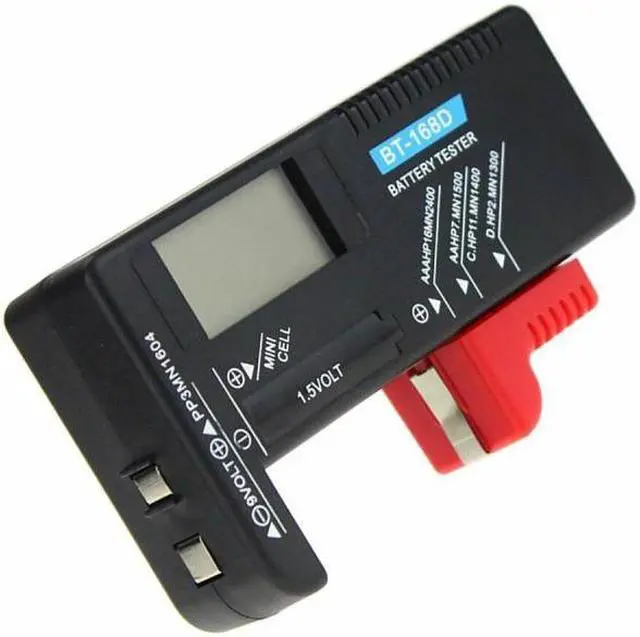 Alt view image 4 of 7 - LCD Digital Battery Tester Checker BT-168D For AA AAA C D 9V 1.5V Button Cell Batteries