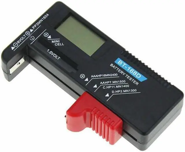 Alt view image 3 of 7 - LCD Digital Battery Tester Checker BT-168D For AA AAA C D 9V 1.5V Button Cell Batteries